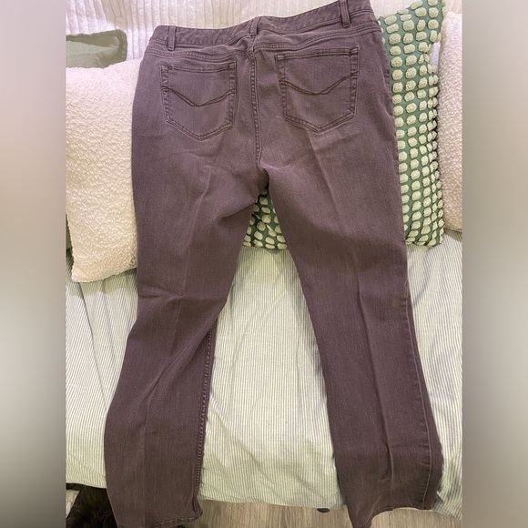 J. Jill Brown Jeans, Slim Leg, Stretch. EUC. Size 10 - Picture 3 of 8